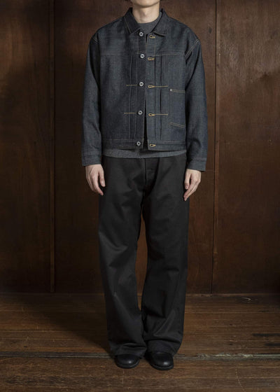 Taiga Takahashi Lot.703-Raw Indigo Denim Jacket Blanket Lining C.1920’S Raw Indigo