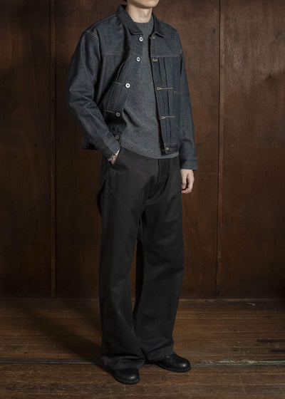 Taiga Takahashi Lot.703-Raw Indigo Denim Jacket Blanket Lining C.1920’S Raw Indigo