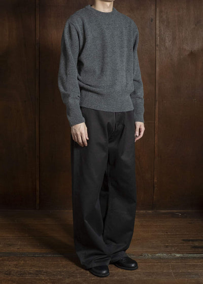 Taiga Takahashi Lot.507-Gray Athletic Crewneck Sweater Gray
