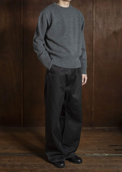 Taiga Takahashi Lot.507-Gray Athletic Crewneck Sweater Gray