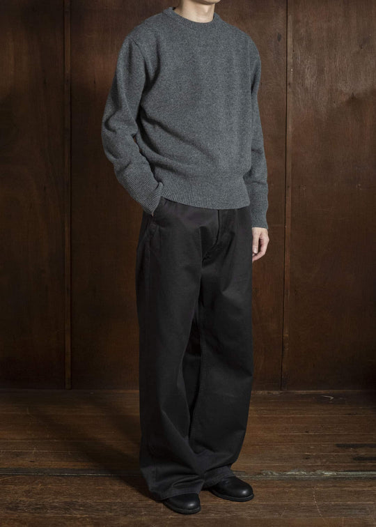 Taiga Takahashi Lot.507-Gray Athletic Crewneck Sweater Gray