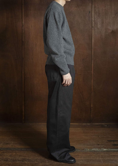 Taiga Takahashi Lot.507-Gray Athletic Crewneck Sweater Gray