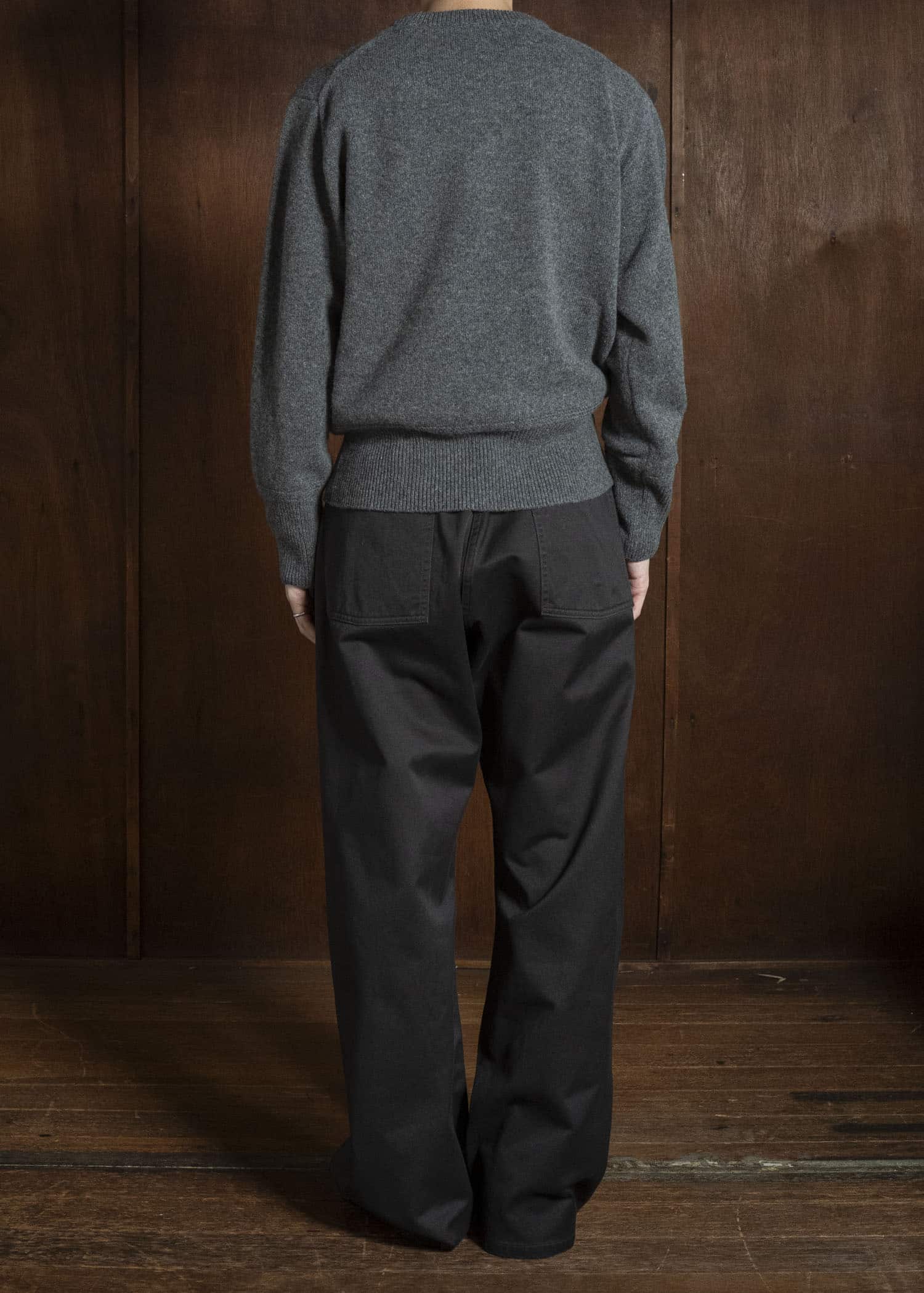 Taiga Takahashi Lot.507-Gray Athletic Crewneck Sweater Gray