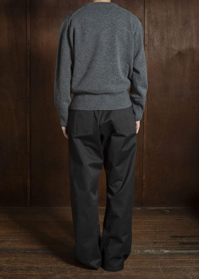 Taiga Takahashi Lot.507-Gray Athletic Crewneck Sweater Gray