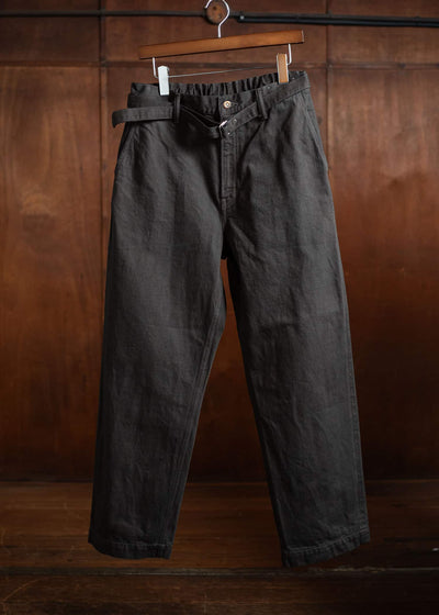 YOKO SAKAMOTO Belted TrousersYS-25SS-18-KAKISHIBU