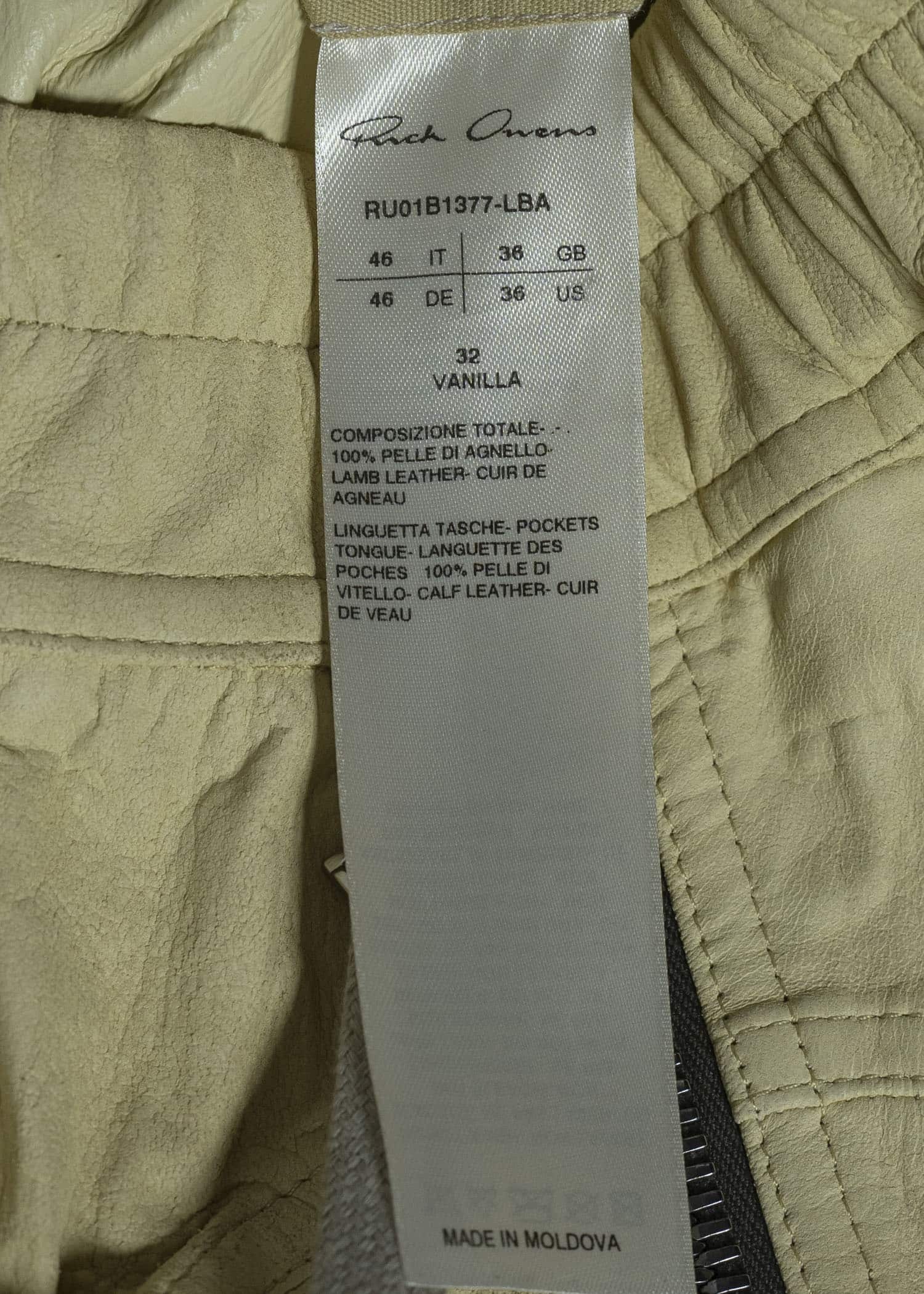 Rick Owens 21SS レザーバウハウスカーゴ ベージュ