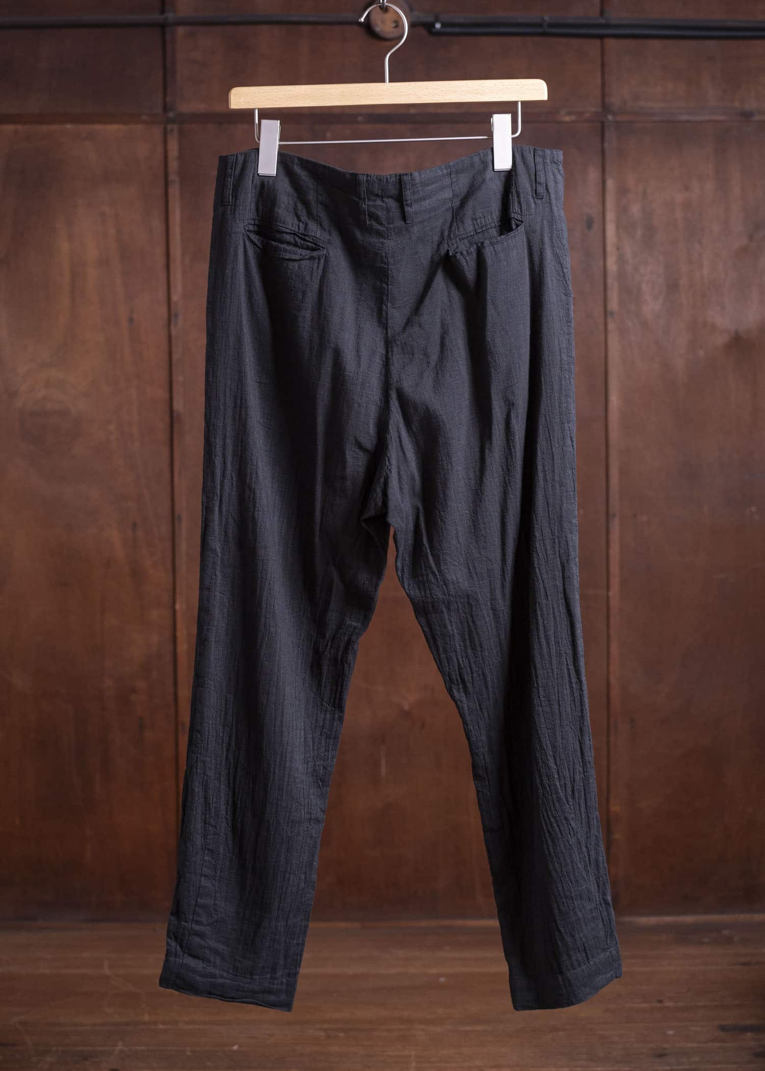 Geoffrey B. Small SILK LINEN CLASSIC TROUSERS