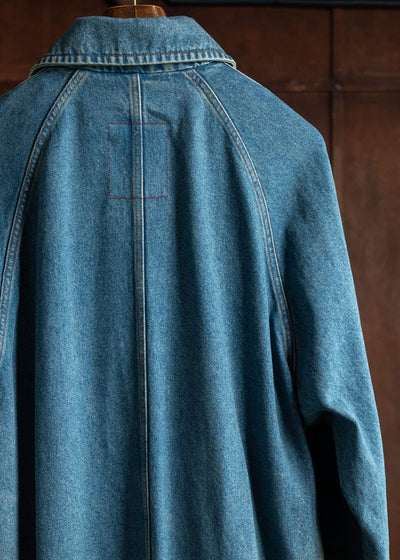 UMA WANG UM8530 Carlo Coat Blue/Brown