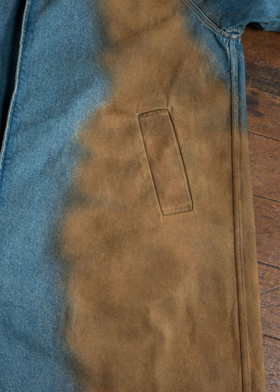 UMA WANG UM8530 Carlo Coat Blue/Brown