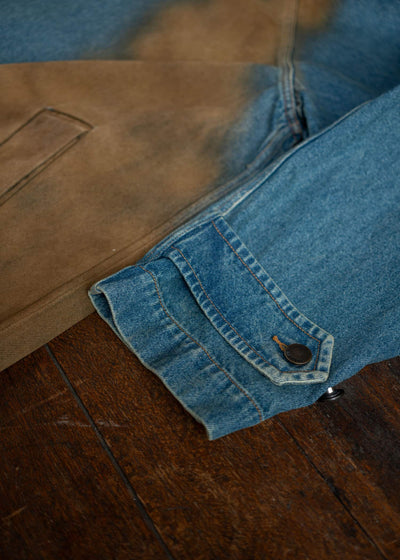 UMA WANG UM8530 Carlo Coat Blue/Brown