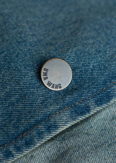 UMA WANG UM8530 Carlo Coat Blue/Brown