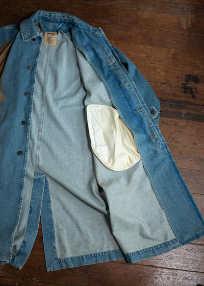 UMA WANG UM8530 Carlo Coat Blue/Brown