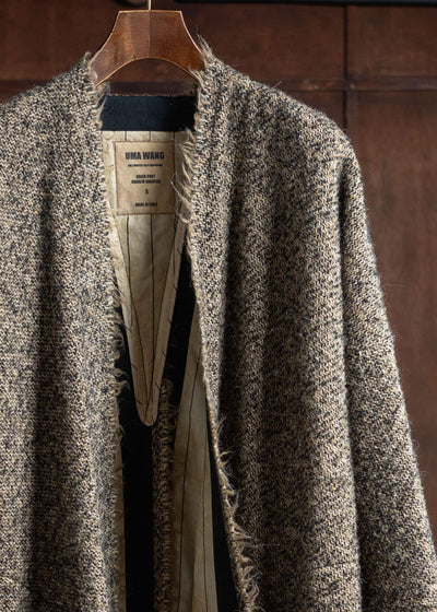 UMA WANG UM8518 Caleb Coat Uw092 - Black/Tan