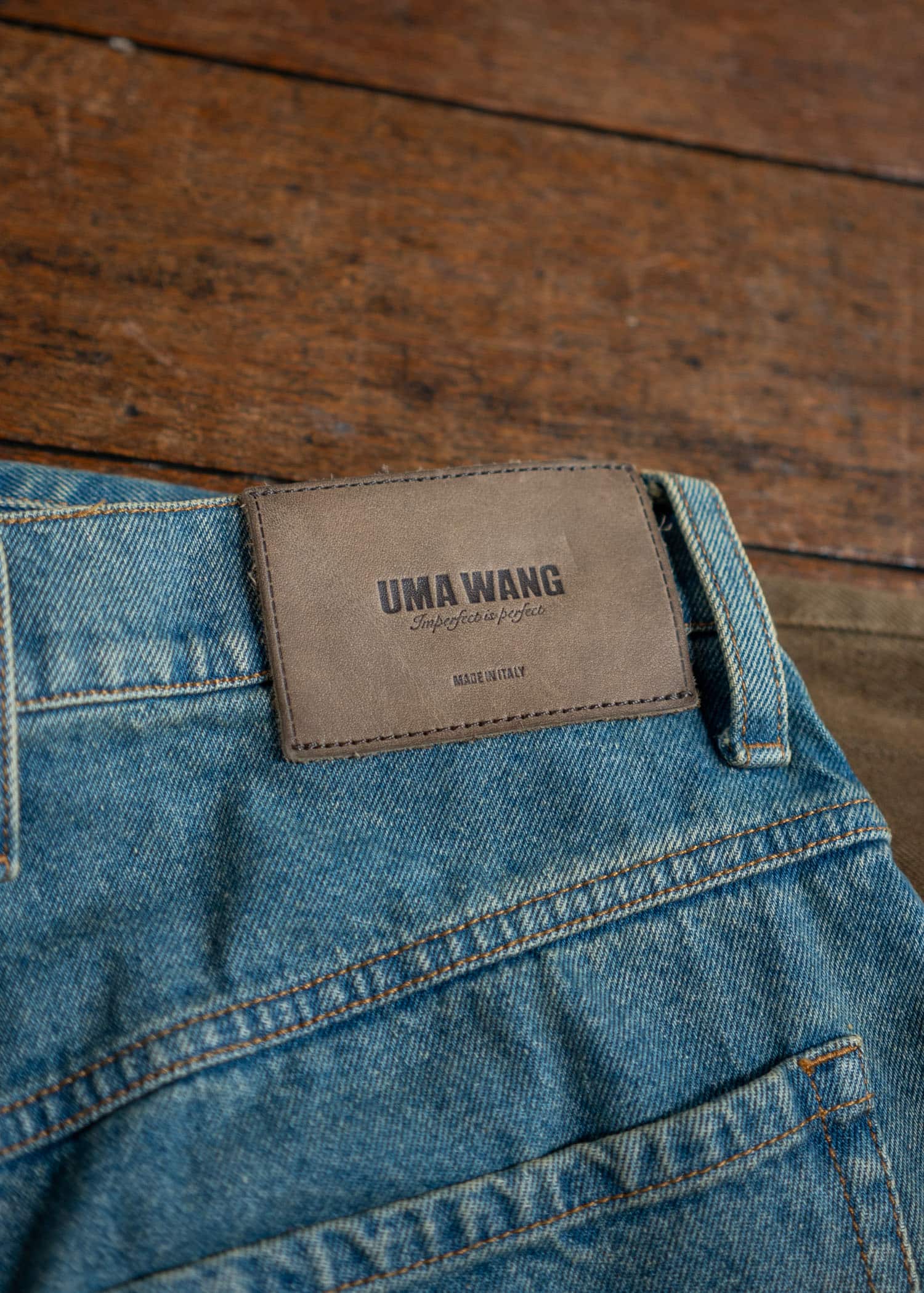 UMA WANG UM3533 New Pants Blue/Brown