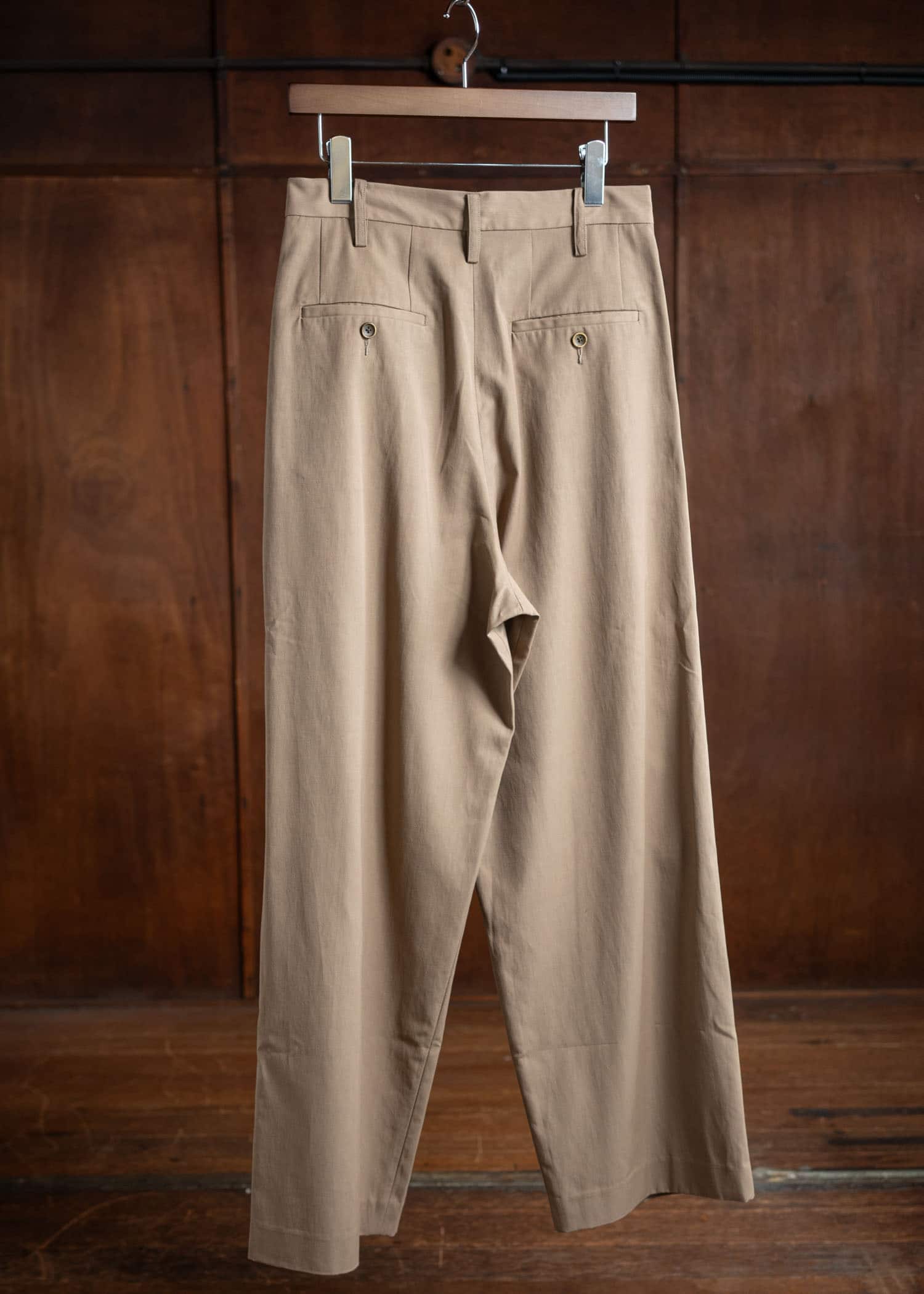 UMA WANG UM3516 Polky Pants Tan レーヨン