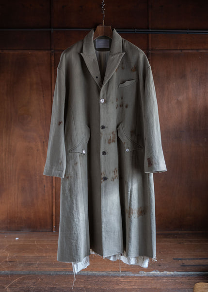 Professor.E E Coat velvet Olived Rusted