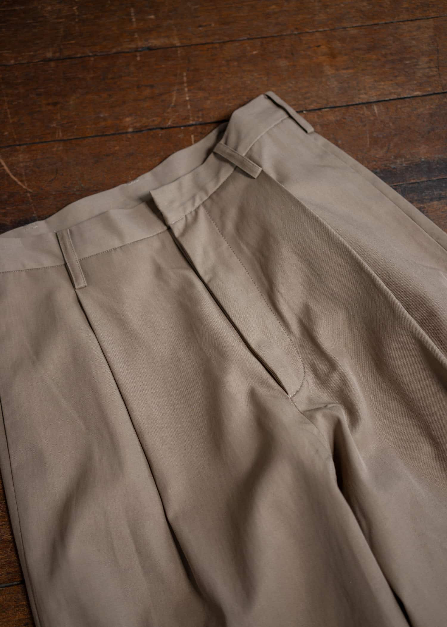 UMA WANG UM3516 Polky Pants Tan レーヨン