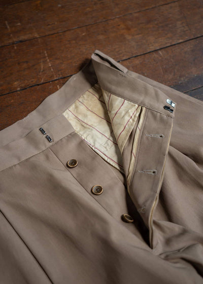 UMA WANG UM3516 Polky Pants Tan レーヨン