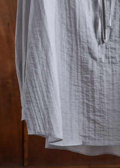 amachi. Membrane Shirt Aluminum Gray AY15-17