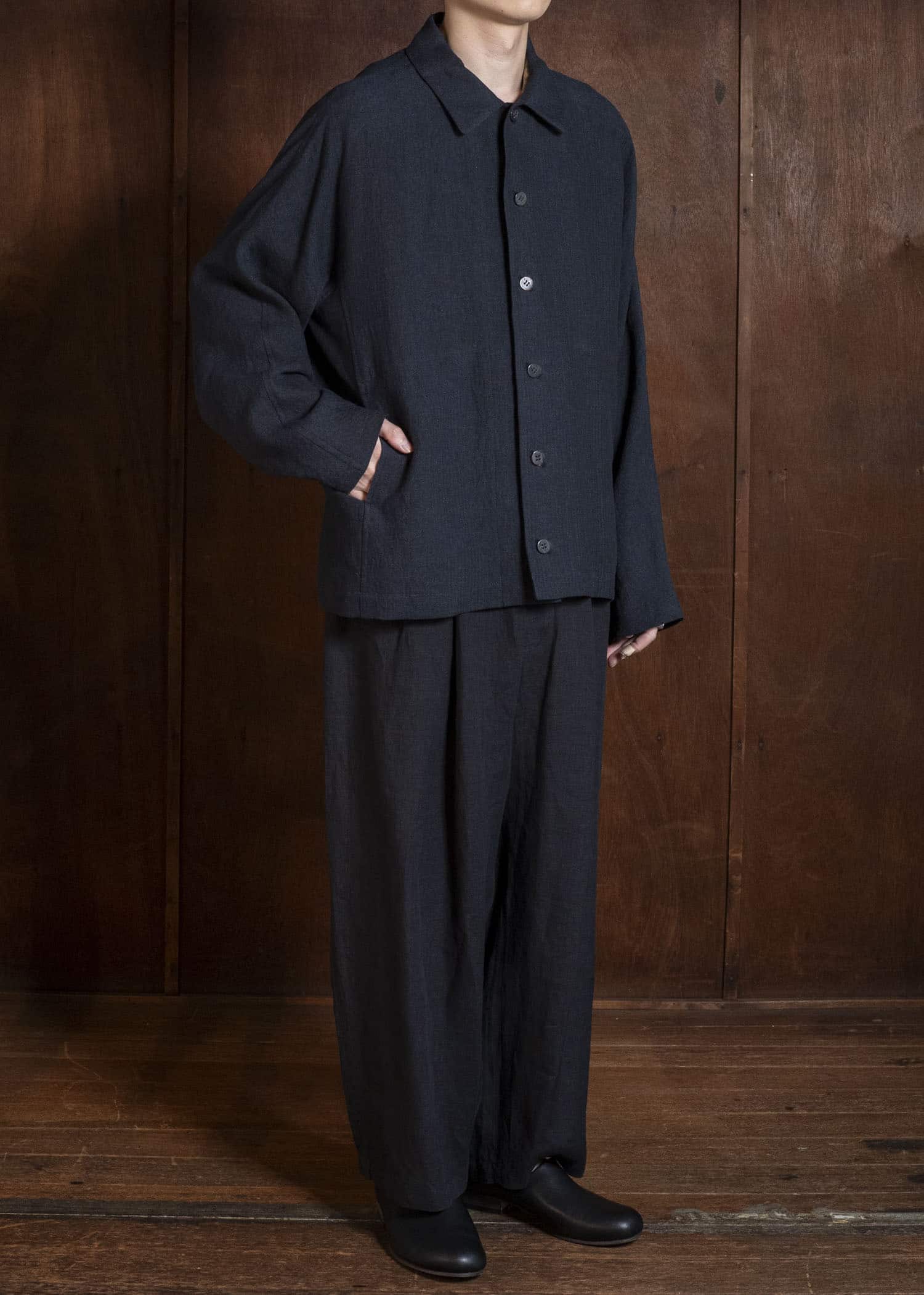 Jurgen Lehl J0562FJM622 麻縮サッカー　ブルゾン