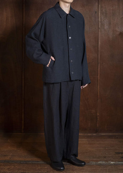 Jurgen Lehl J0562FJM622 麻縮サッカー　ブルゾン