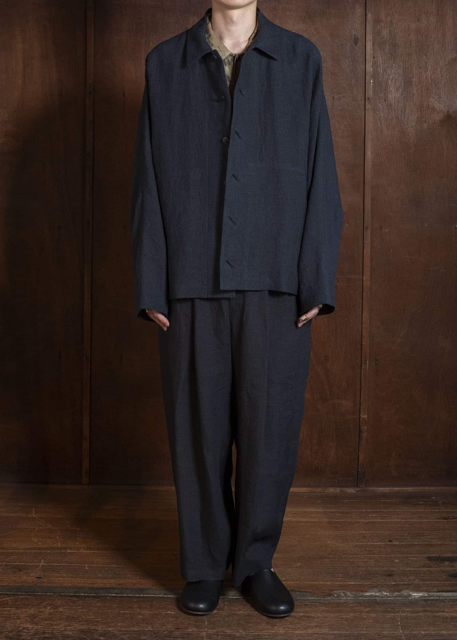 Jurgen Lehl J0562FJM622 麻縮サッカー　ブルゾン