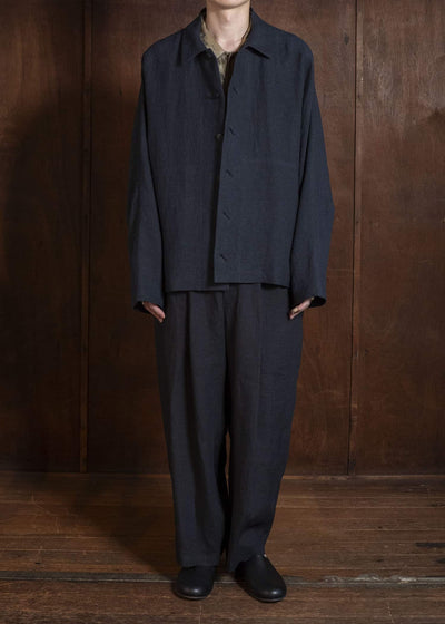 Jurgen Lehl J0562FJM622 麻縮サッカー　ブルゾン