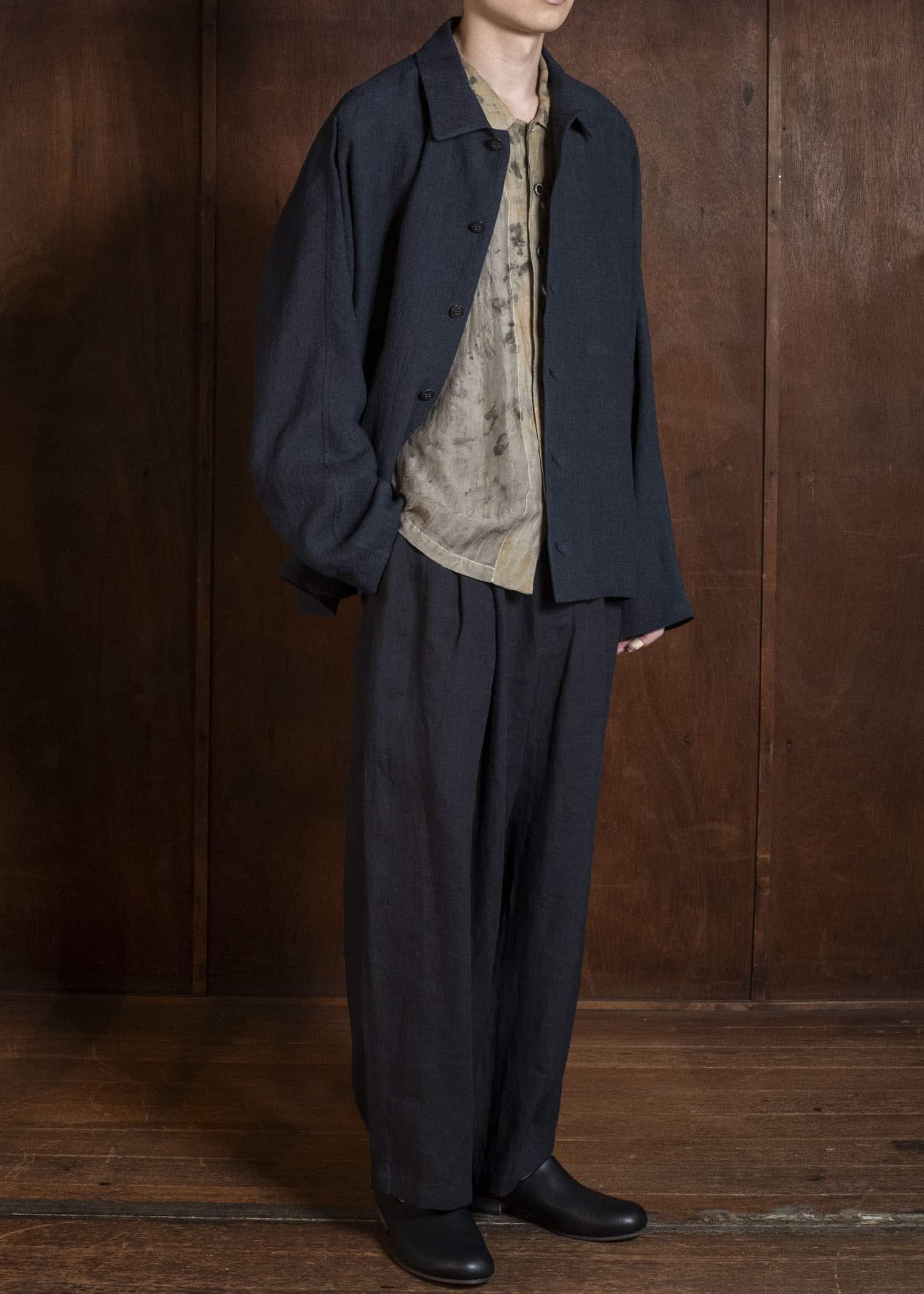 Jurgen Lehl J0562FJM622 麻縮サッカー　ブルゾン