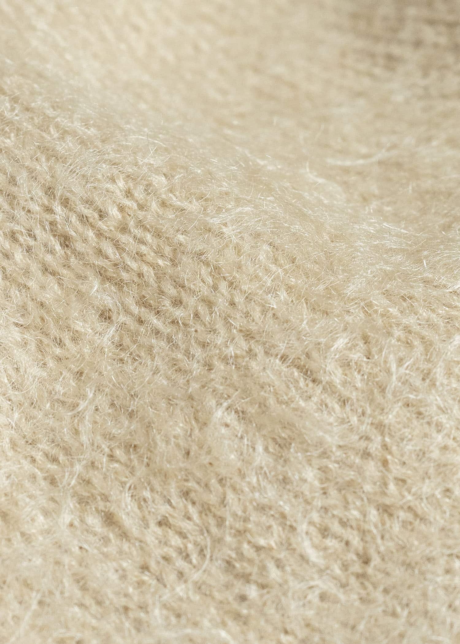 AURALEE BRUSHED SUPER KID MOHAIR KNIT P/O PARKA