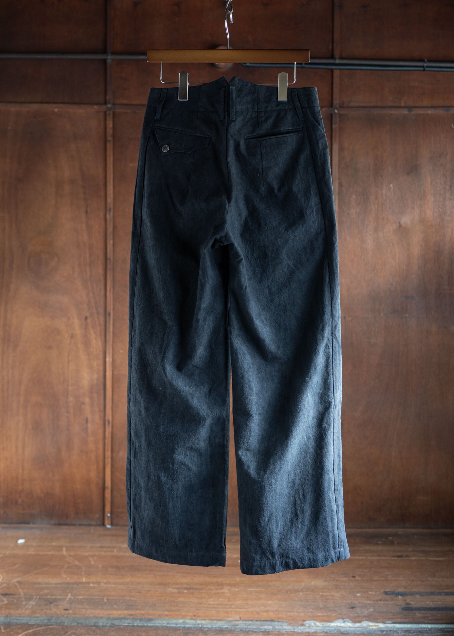 Professor.E E Pants Natural Dyed Black