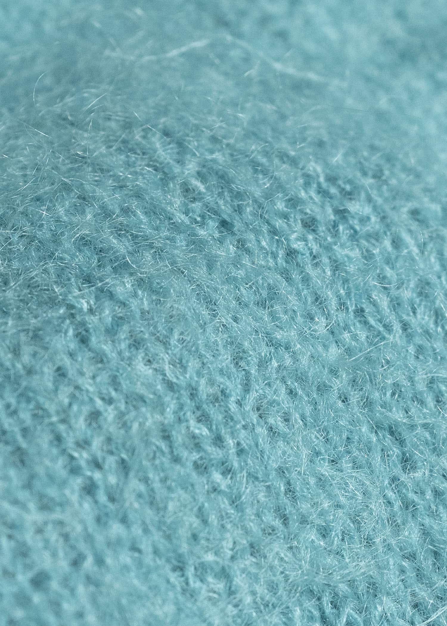 AURALEE BRUSHED SUPER KID MOHAIR KNIT POLO