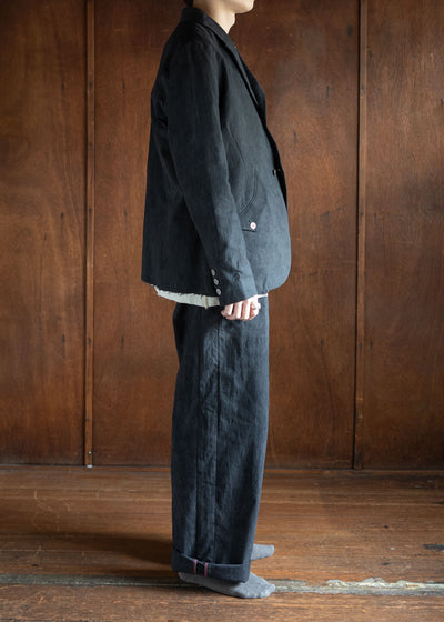 Professor.EE Pants Natural Dyed Black