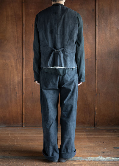 Professor.E Waistcoat Natural Dyed Black