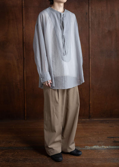 amachi. Membrane Shirt Aluminum Gray AY15-17