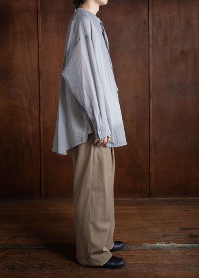 amachi. Membrane Shirt Aluminum Gray AY15-17