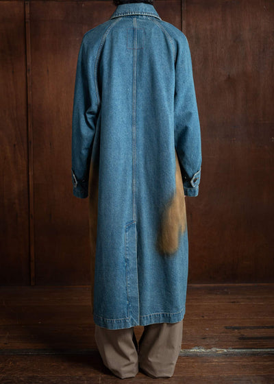 UMA WANG UM8530 Carlo Coat Blue/Brown