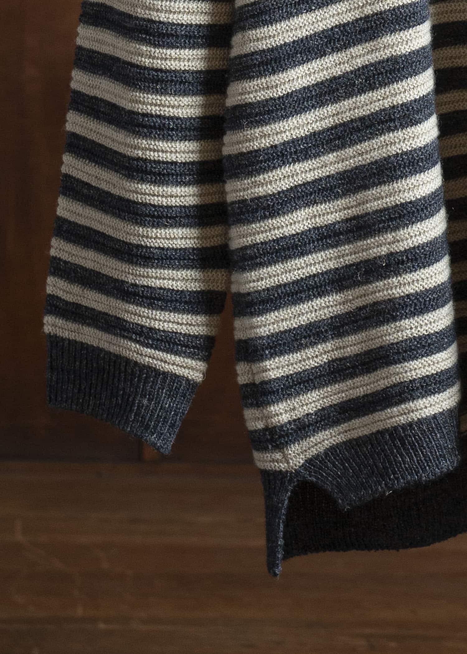 YOHJI YAMAMOTO POUR HOMME 24AW BORDER ASYMME ROUND NECK