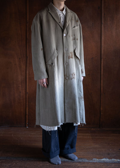 Professor.EE Coat velvet Olived Rusted