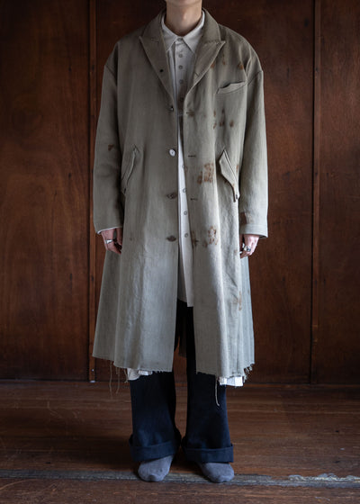 Professor.EE Coat velvet Olived Rusted