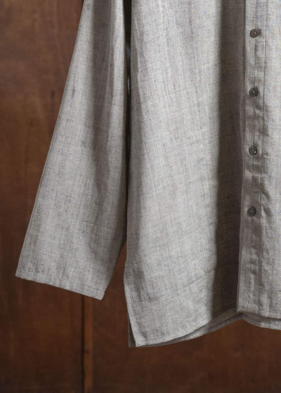 Jurgen Lehl Handwoven Thick Cotton Shirt J0153FBM321 #15: Gray