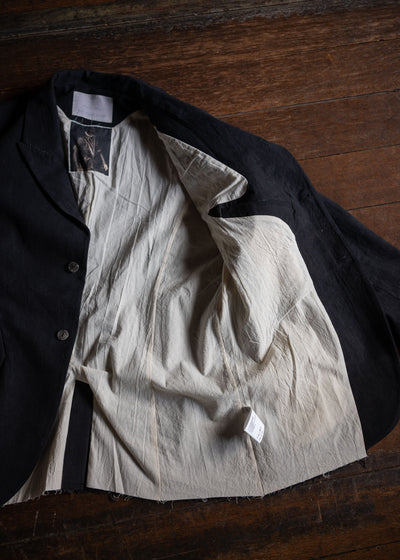 Professor.EE Blazer Natural Dyed Black