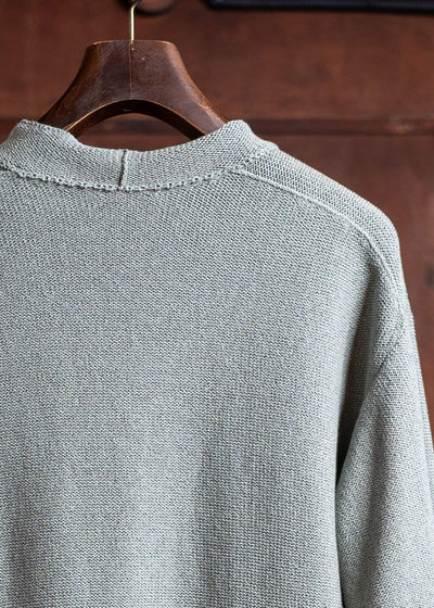 Jurgen Lehl Cotton Yak Pullover Knit White Green J0551KBM103