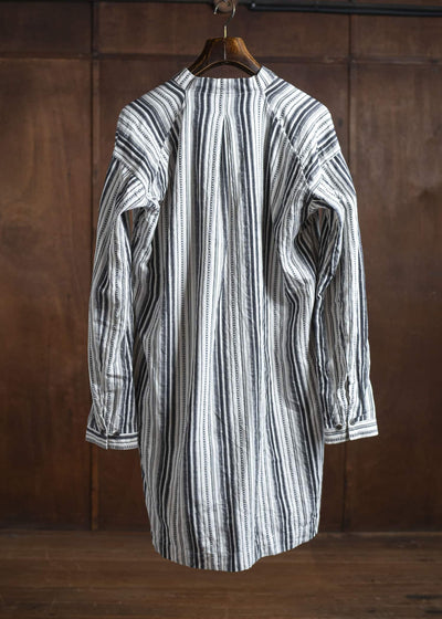 JAN-JAN VAN ESSCHE SHIRT#91 COTTON LINEN CONTRAST STRIPE