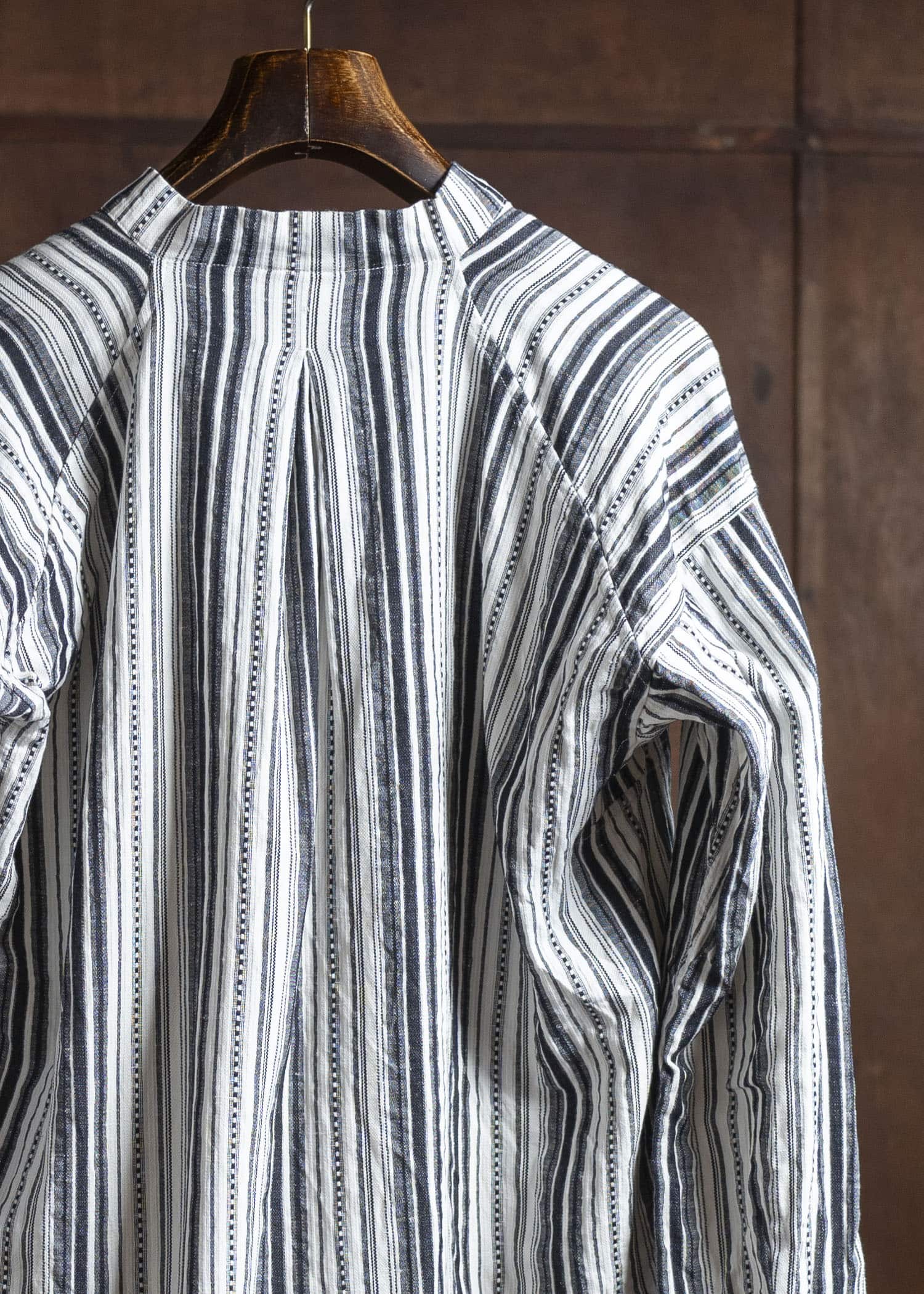 JAN-JAN VAN ESSCHE SHIRT#91 COTTON LINEN CONTRAST STRIPE