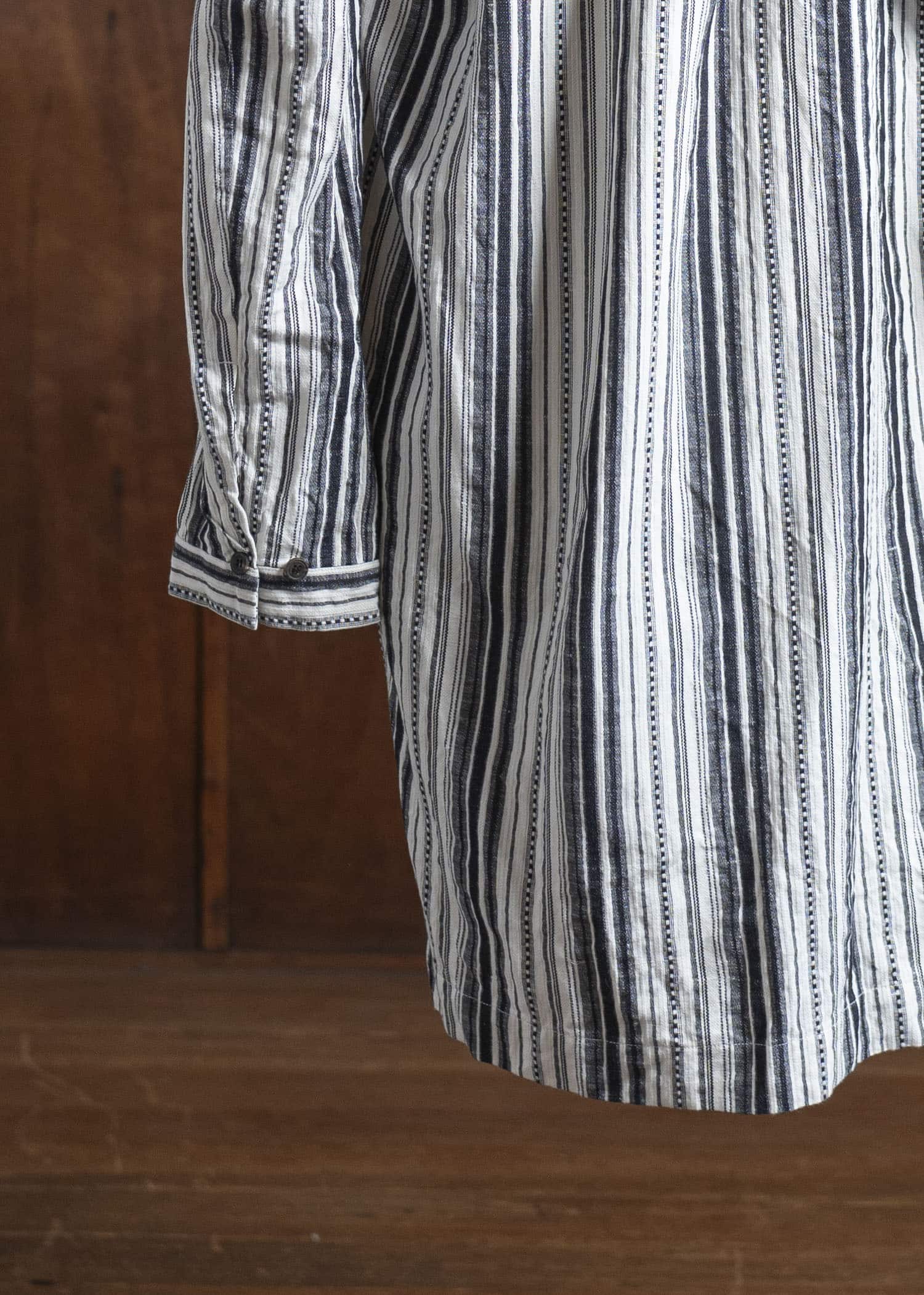 JAN-JAN VAN ESSCHE SHIRT#91 COTTON LINEN CONTRAST STRIPE