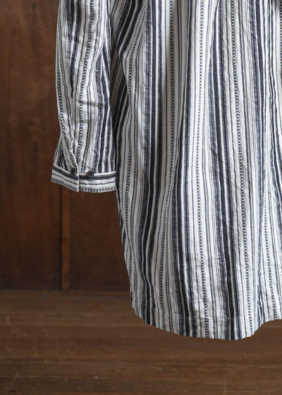 JAN-JAN VAN ESSCHE SHIRT#91 COTTON LINEN CONTRAST STRIPE