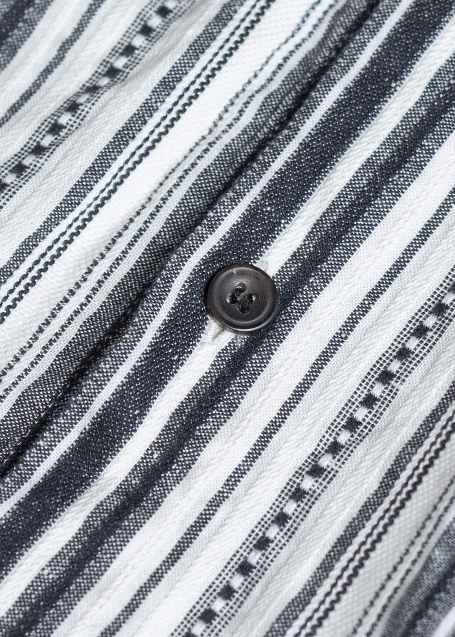 JAN-JAN VAN ESSCHE SHIRT#91 COTTON LINEN CONTRAST STRIPE