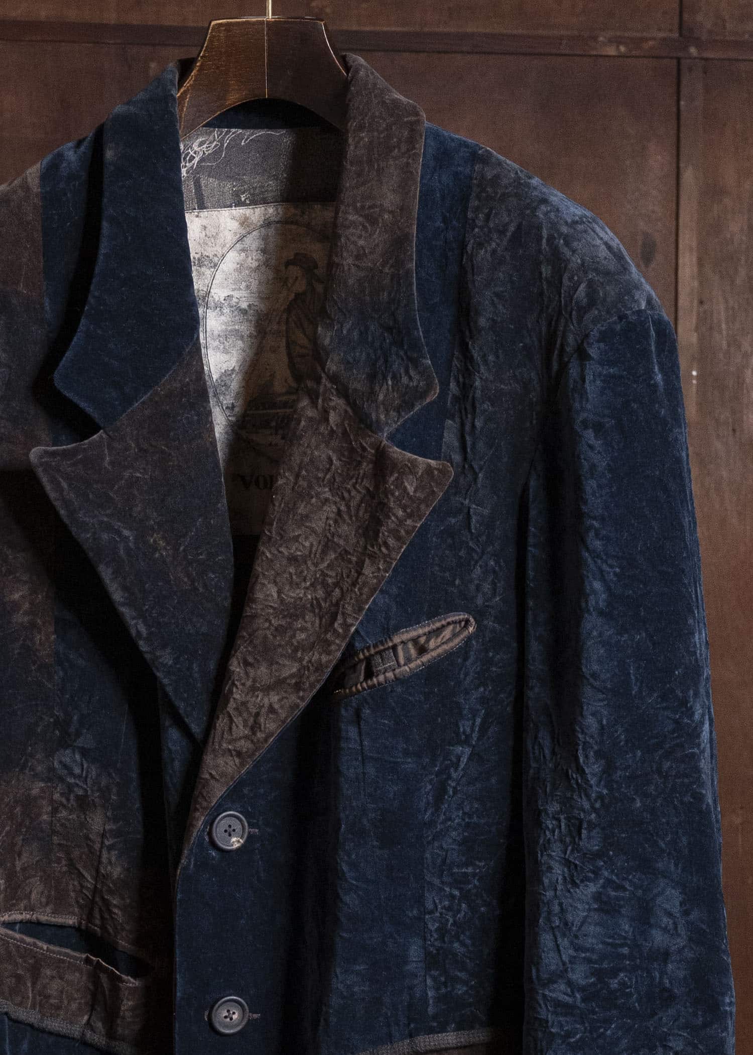 ZIGGY CHEN 25AW Velvet Long Coat