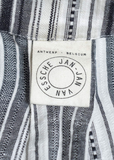 JAN-JAN VAN ESSCHE SHIRT#91 COTTON LINEN CONTRAST STRIPE