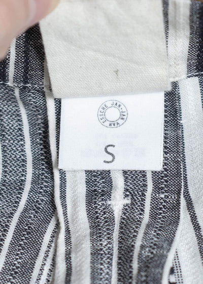 JAN-JAN VAN ESSCHE SHIRT#91 COTTON LINEN CONTRAST STRIPE